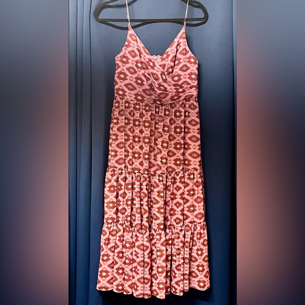Sachin + Babi Pink and Red Aztec Dress